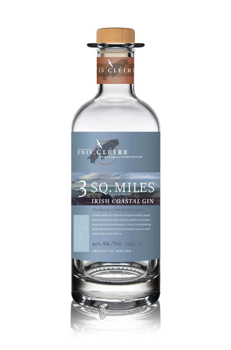 3 Sq. Miles Irish Coastal Gin 70cl / 40% V