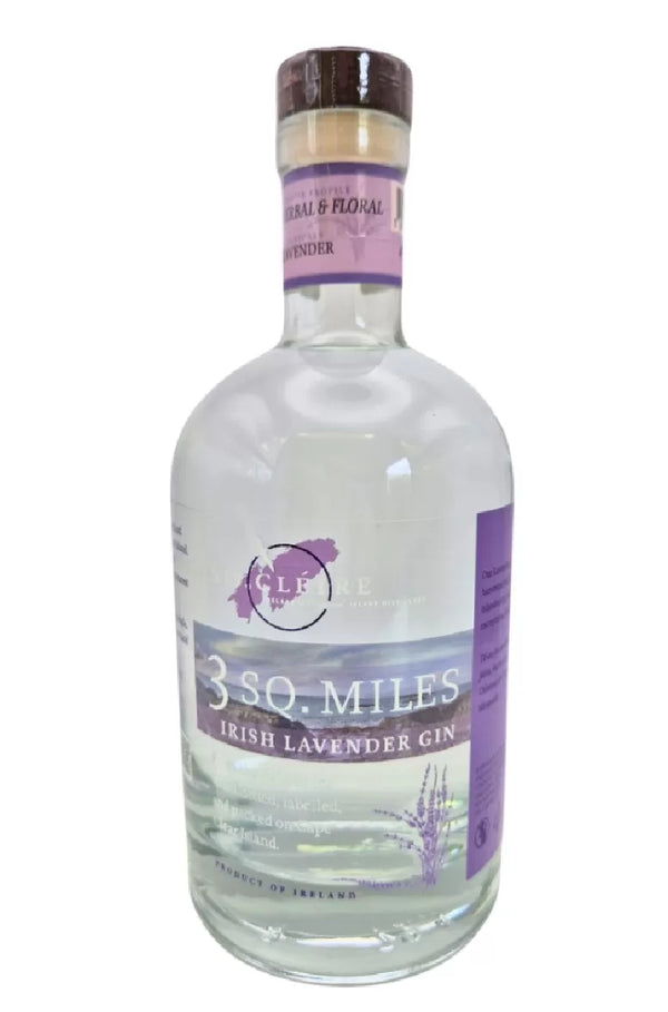 3 Sq Miles Irish Lavender Gin 70cl / 40% Vol