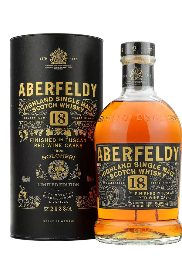 Aberfeldy 18 Year Old Bolgheri Wine Cask 70cl / 43% Vol