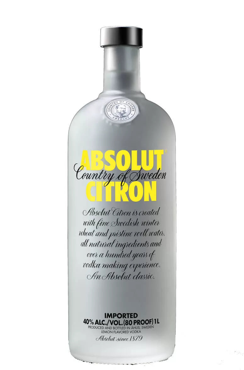 Absolut Citron Vodka 70cl / 40% Vol