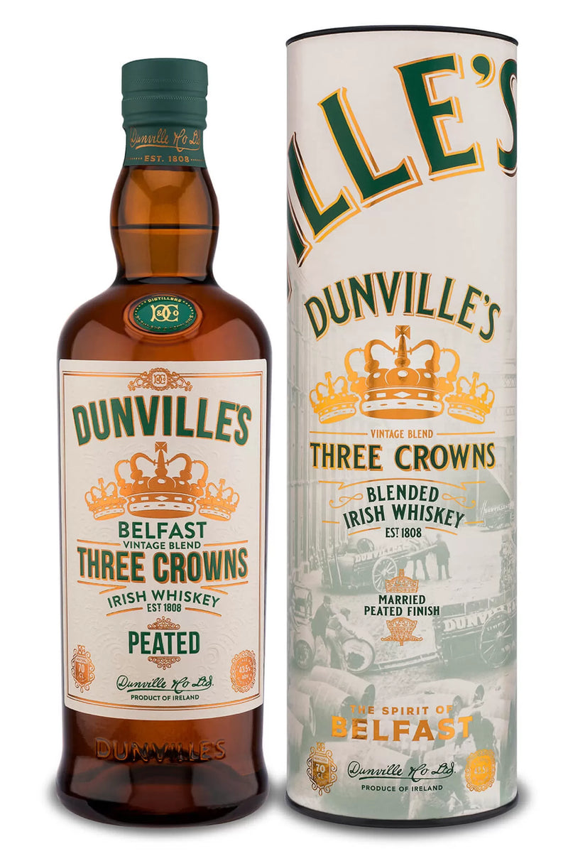 Dunvilles Three Crowns Peated 70cl / 43.5% Vol